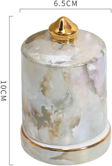 Nordic toothpick holder ceramic cotton swab box living room desktop storage bathroom