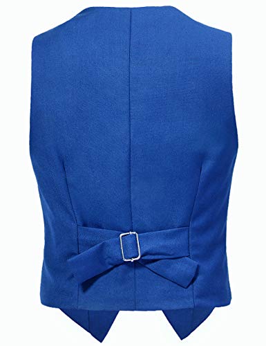 Image of Visaccy Boys Vest Kid Boy Formal Suit Vest for Wedding School | 3 Buttons,Fully Lined,Adjustable Waist,Toddler Boy Dress Vest