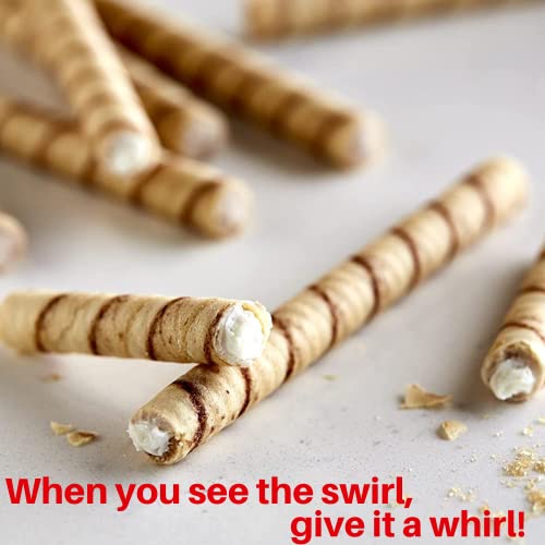 Pirouline – Vanilla Rolled Wafers – Rolled Wafer Sticks, Crème Filled Wafers, Rolled Cookies For Coffee, Tea, Ice Cream, Snacks, Parties, Gifts, And More – 14.1Oz Tin 6 Pack #TOP3