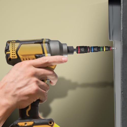 Malco 7-in-1 C-RHEX Flip Bit Socket Set with 3 cleanable, reversible, and stackable, color-coded sockets featuring an ultra-powerful magnet and a #2 Robertson (square) integrated driver head. Impact by Malco - Image 8