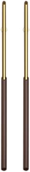 Glass Door Handle, Simple Solid Wood Door Handle, Push-Pull Design, Impact Resistance, Comfortable Grip, Commercial Heavy Duty Barn Door Handle, Easy to InstallGold+Walnut,100cm/39.4in