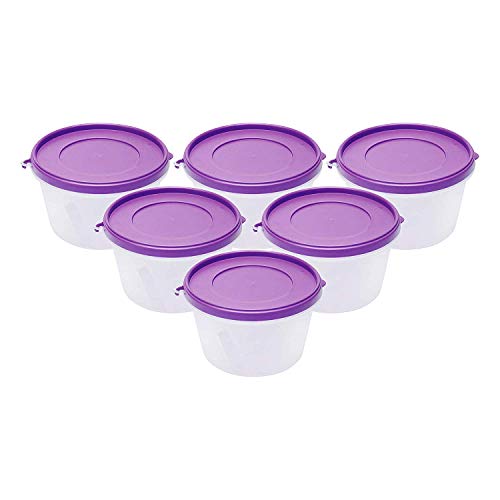 Image of Cutting EDGE Nesterware 750ml Stackable Food Container (Set of 6, Purple)