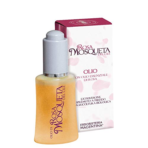 Olio puro rosa mosqueta Erboristeria Magentina 30 ml soin visage anti-âge