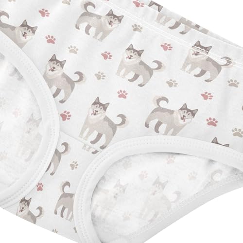 Little Girls' Soft Cotton Underwear Kids Breathable Comfort Dog Panties Briefs Toddler4