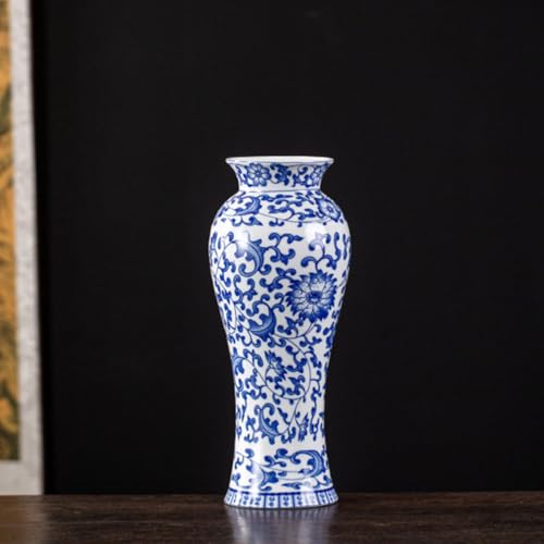 Florero vintage azul para planificación de bodas y mesas de centro 7