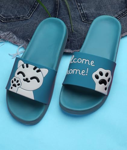 Image of Pampy Angel Welcome Women's Flip Flops Slides Back Open Household Comfortable Slippers