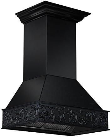 ZLINE 30" Convertible Vent Wooden Wall Mount Range Hood in Antigua - Includes Motor - 1