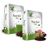 Laeto Top Soil 35L x 2 (70L) – Top Soil for Garden & Landscaping Premium Garden Soil for Plants, Lawns & Flowers – Rich Organic Soil for Healthy Growth