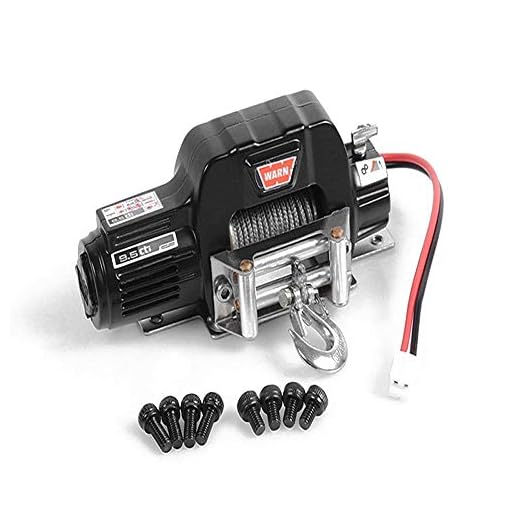 RC - Cabrestante eléctrico para coche para camión 1/10 TRX-4, axial SCX10 RC4WD D90 D10