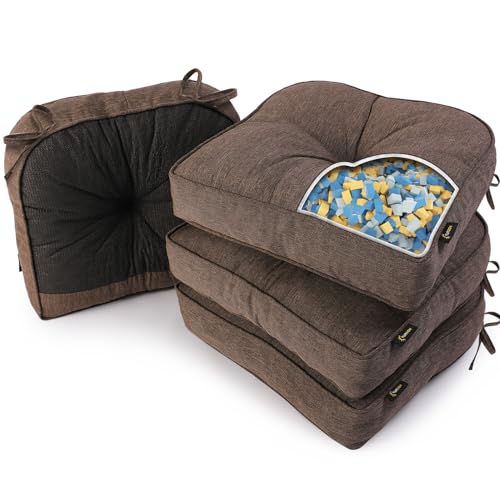 SUNROX LokGrip Non Slip Gel Memory Foam Chair Cushions for