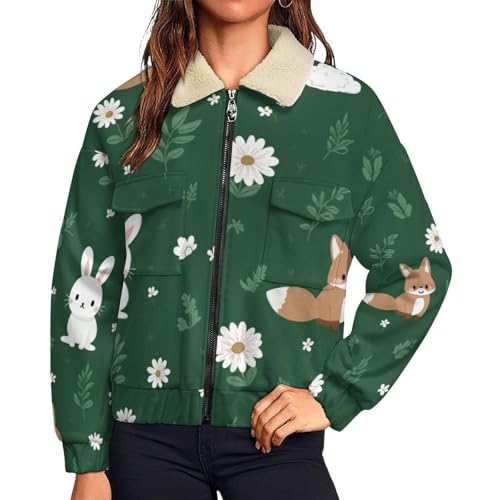 Veste polaire femme chaude contre le froid coupe ample