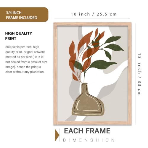 Image of kotart Classic Painting for Wall Decoration - Modern Art Wall Decor Framed Painting for Living Room Bedroom - Framed Posters /Paintings with Frame Set of 3 (Art 6)