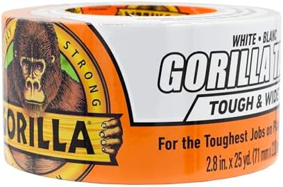 Amazon.com: Gorilla Waterproof Patch & Seal Tape, White Tape, 4" x 10