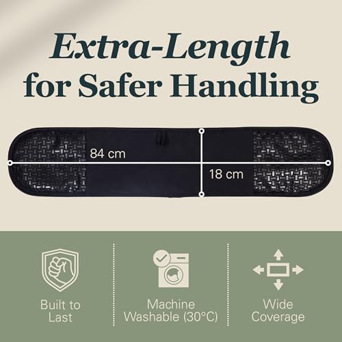 Black Oven Gloves Heat Resistant by Kiyotsu: Premium, Double Quilted Protection for Your Kitchen - Image 4