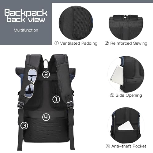 SEVEGO Pelle Zaino per computer portatile