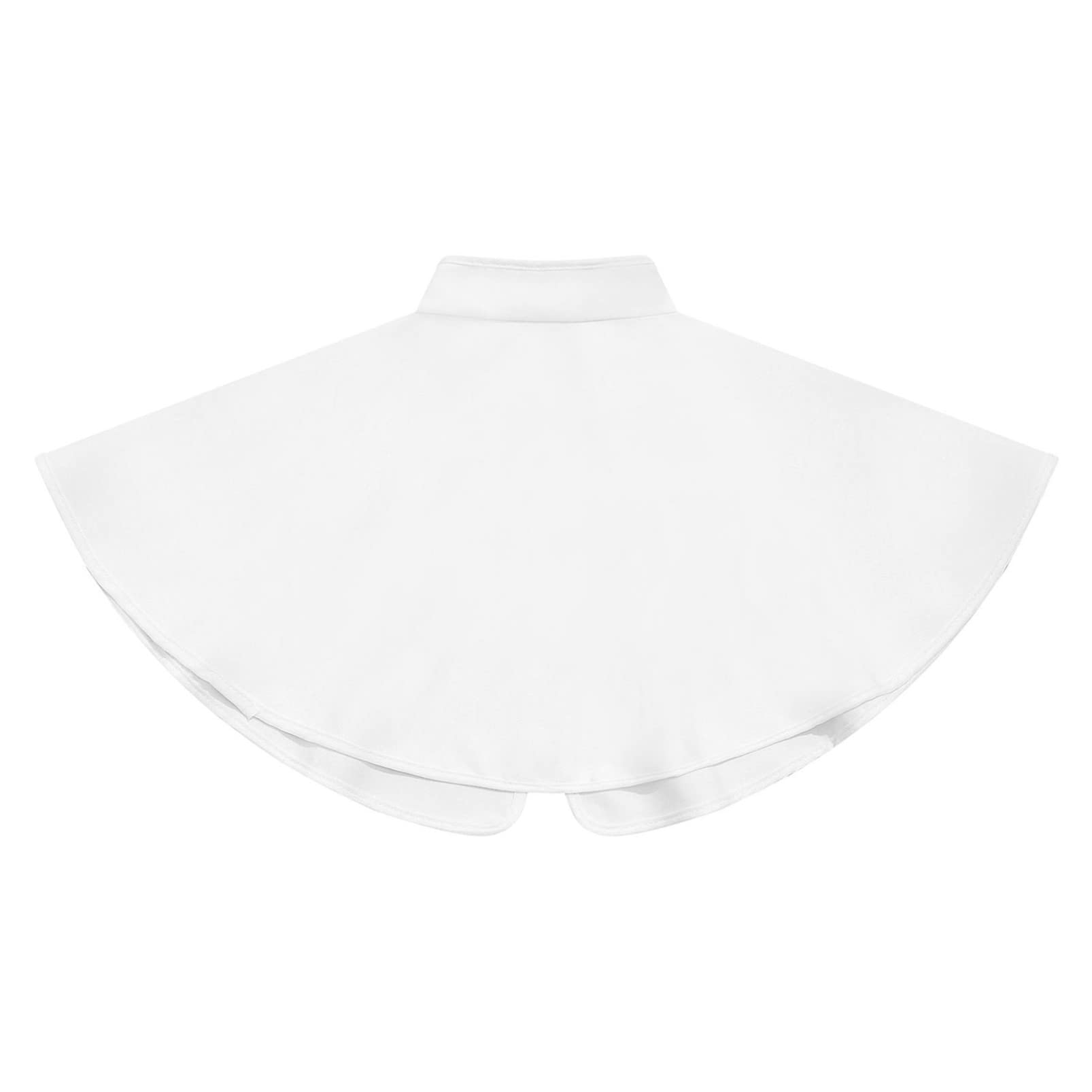Aislor Cape à Capuche Bébé Fille Princesse Boléro Broderie Florale à Volants Couche Dentelle Chemise Haut à Nouer pour Fête Cérémonie Baptême Photographie Ya-Blanc 3-5 Ans