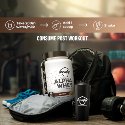 Image of avvatar ALPHA WHEY PROTEIN | 1Kg | Malai Kulfi Flavour | 25g Protein | 25 Servings