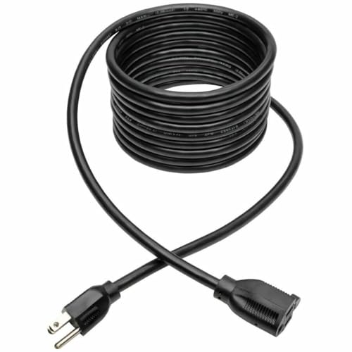 Image of Tripp Lite Heavy-Duty Standard Power Extension Cord, 15A, 14 AWG, (NEMA 5-15P to NEMA 5-15R) 3-Feet / 0.91 Meters, Lifetime Limited Warranty (P024-015)