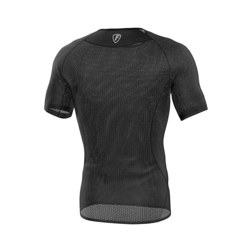 FDX Cool Mesh Men's Base Layer Shirts Half Sleeve - Men’s Summer Cycling Mesh Top - Ultralight, Breathable, Anti-Odour Bicycle Skins Jersey - Under-Shirts for Running, Gym, Workout, Hiking - Image 3
