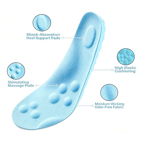 Image of 4D Cloud Steppers Insoles for Men and Women, Work Boot Cushioning Inserts