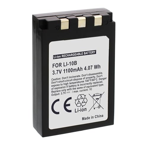 Batterie Li-10b/12b pour Li-10b, 12b / DB-L10 pour Olympus Mju µ300, µ400... // Sanyo... - Voir liste!