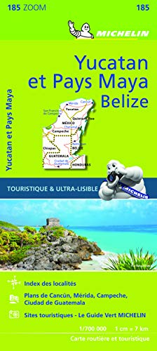 Télécharger Carte Yucatan et Pays Maya Michelin Gratuit