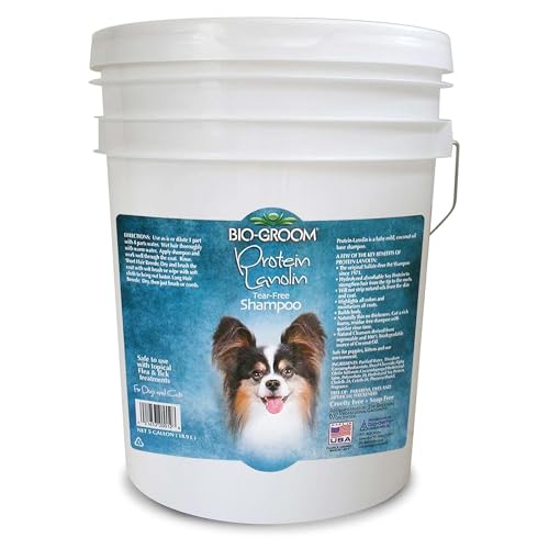 Bio-Groom-Protein-Lanolin-Dog-Shampoo-Tear-Free-Pet-Shampoo-Dog-Bathing-Supplies-Puppy-Wash-Cat-Dog-Grooming-Supplies-Cruelty-Free-Made-in-USA-Tearless-Dog-Products-5-Gallons Bio Groom Protein Lanolin Dog Shampoo Tear Free Pet Shampoo Dog Bathing Supplies Puppy Wash Cat Dog Grooming Supplies Cruelty Free Made in USA Tearless Dog Products 5 Gallons
