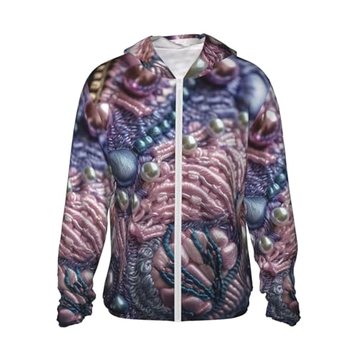 NTVOWPZO Camisa esportiva masculina de manga comprida com proteção solar, carteira pérola, roupas de