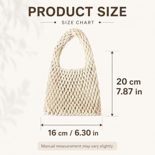 Bolso playero para mujer tejido al crochet miniatura 2