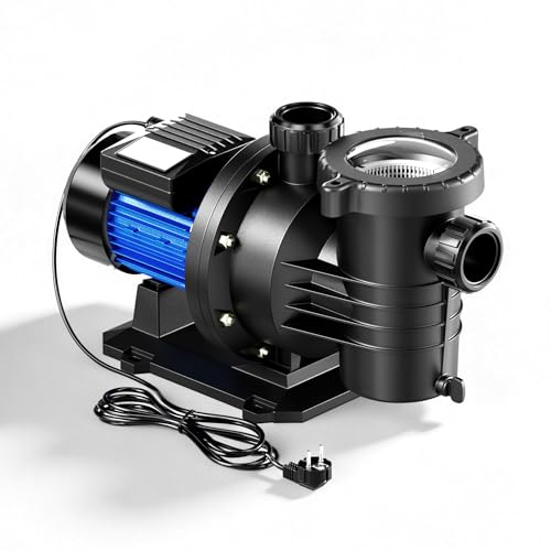 Wiltec Pompe de piscine 18600 l/h 750 W pour piscines...