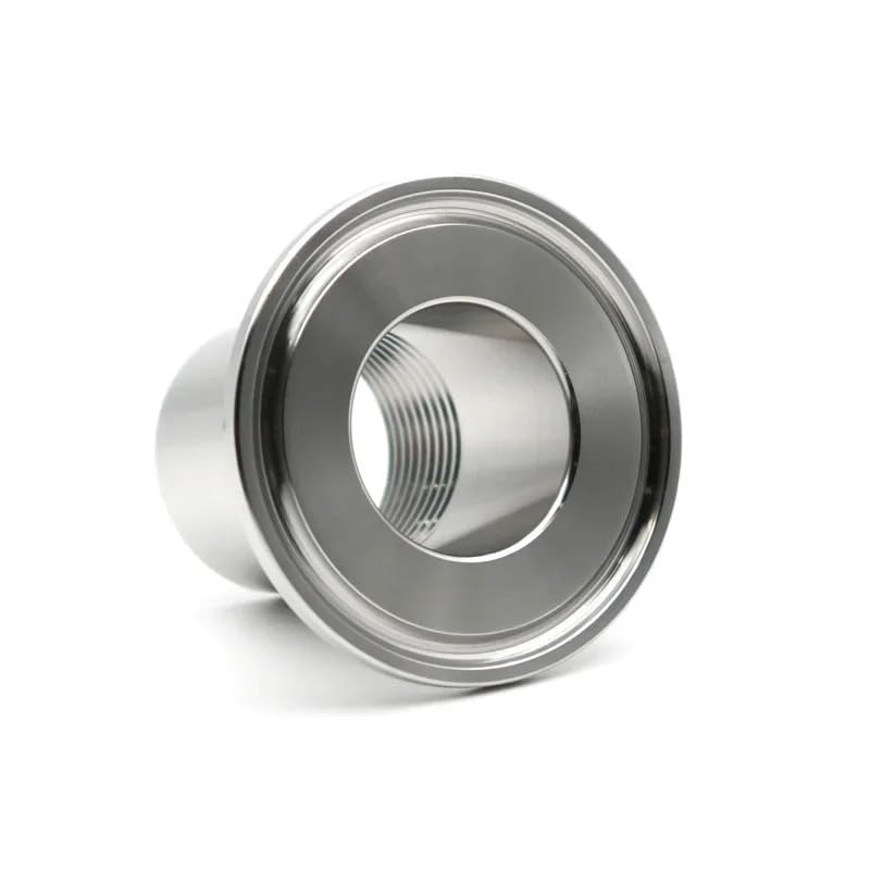 Accesorio de tubería Tri Clamp DN20 conector inoxidable 304 rosca hembra BSPT ferrule 50.5mm 3