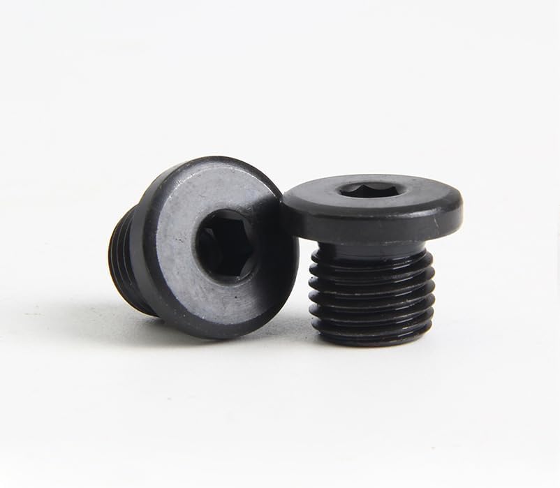 4pcs G3/8 allen flange set screw pipe plug male bolt full thread pitch internal hexagon socket drive carbon steel fasteners|Bolts| -