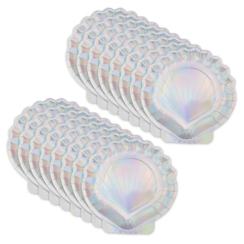 HERKINDNESS Piatto Usa e Getta di Carta Party, 16 Pezzi Piatti di Carta Compleanno 19 x 18 cm, Stoviglie per Feste Compleanno, per Feste di Compleanno e Feste in Campeggio