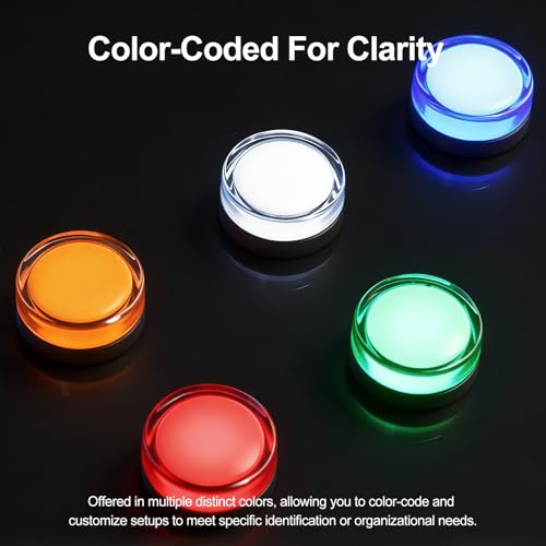 Image of BAOMAIN 22mm LED Industrial Indicator Light,110V AC Pilot Signal Lamp for Industrial Machinery Control Circuits,7 /8 inch Panel Mount, Screw Terminal,3-Color Red,Green,Yellow
