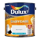 Rock Salt Dulux Easycare Matt Emulsion Paint 2.5L – Washable & Stain Resistant, Durable Matt Finish, Quick Dry, Low Odour Interior Wall & Ceiling Paint