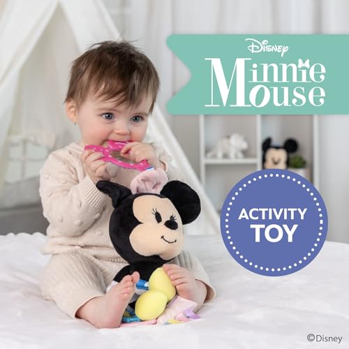 Kids Preferred KP80141 Disney Baby Minnie Mouse On The Go Activity Toy With Teething Rings, Crinkle Sounds, Mirror, And Rattle thumb #1