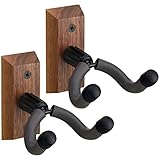 Tatuo 2 Pcs Crossbow Hanger for Wall Vertical Gun Rack Wall Mount Hardwood Gun Holder Compound Bow Hanger Holder Displays Rack Shotgun Hooks Rifle Storage Securely Holds Airsoft Firearm
