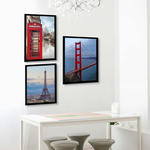 Image of BESCRCL 18x24 Frame Wall Hanging Photo Frame, 18 x 24 Poster Frame Black, 1 Pack