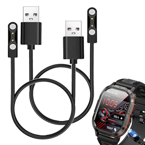 smaate Smart Watch Cables Compatible with P110 Onaneag 2.06” Smart Watch, 2-Pack