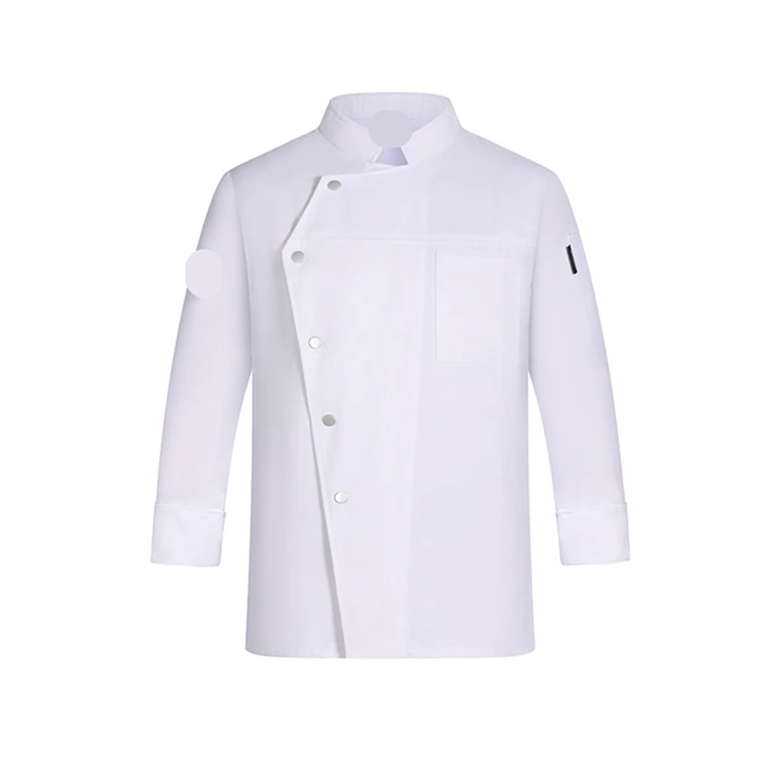 Chaqueta unisex de manga corta for cocinero, uniforme camarero restaurante(Blue GRAY,M)