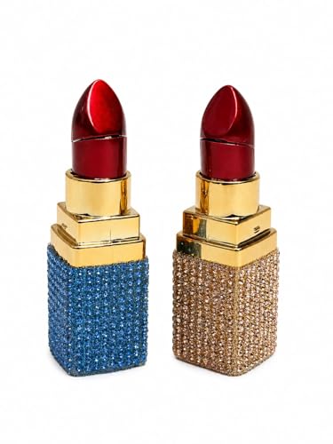 Image of Refillable Small Pocket Cigarette Lighter Metal Body Fuel Lighter Without Fuel Fill The Lighter with Oil Fuel for Outdoor Travel Utility Use (Lipstick Lighter)
