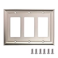 Algopix Similar Product 7 - Amazon Basics Triple Gang Light Switch