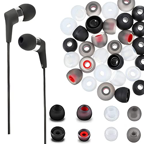 XIXKOLYU 48 Almohadillas de Repuesto de Silicona Para Auriculares, 3 Tamaños, Goma