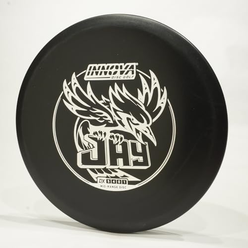 Innova DX Jay Disc Golf Midrange Disc, Pick Color/Weight [Stamp & Exact Color May Vary] Black 175-176 Grams