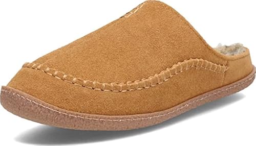 Clarks Stylish Baseball Stiching Cinnamon Plush Sherpa Lined Rounded Toe Suede Clogs (Tan Premium Suede, 11) #TOP20
