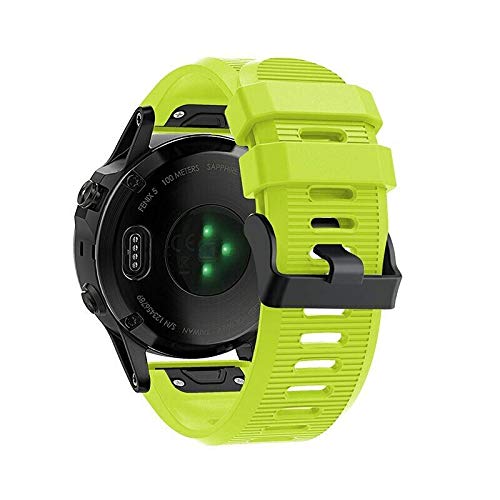 Compatible for Garmin Fenix 3/3 HR/5X/6X/6X Pro Strap Silicone Quick Release Sports Band (COLOR: Mint Green, Watch Model: Garmin Fenix 5x Plus)