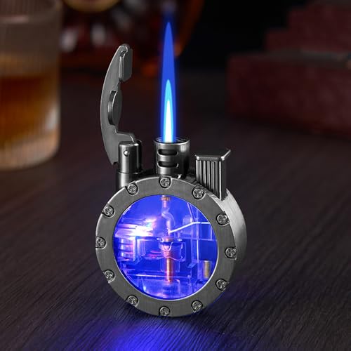 Encendedor Trench Vintage Steampunk con Llama Ajustable miniatura 1