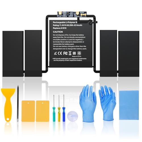 Batterie A1819 pour MacBook Pro 13 A1706 fin 2016 mi-2017 BND 4320mAh