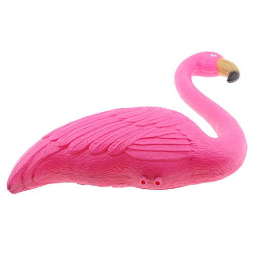 Flamenco rosa independiente con estructura estable de plástico para césped resistente 5