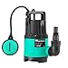Sump Pump 2000GPH, Prostormer 1/2 HP Submersible Water Pump with Automatic Float Switch, Portable Utility Pump for Pool, Garden, Pond, Basement, Flood Drainage